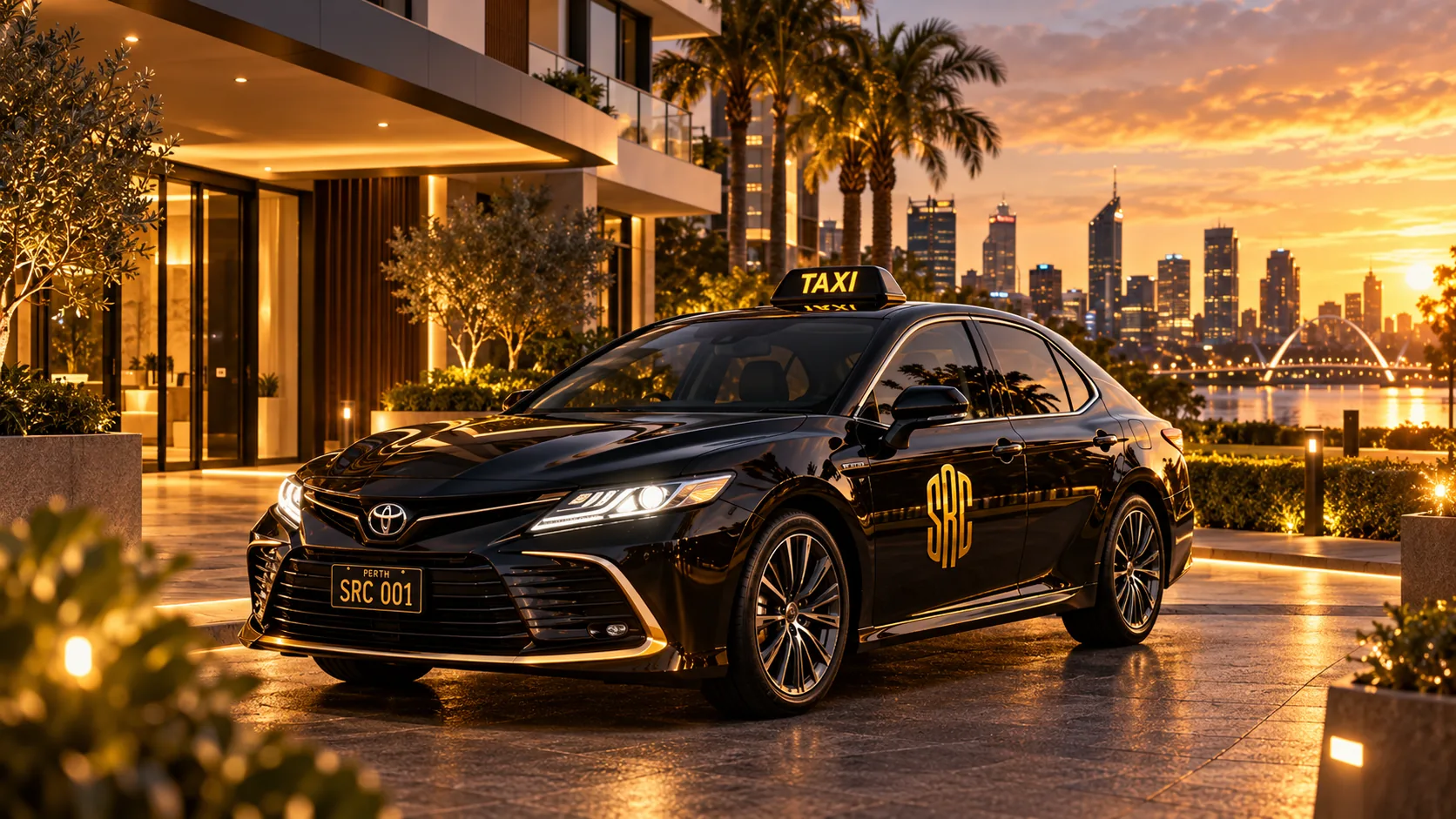 City taxi rides across Perth